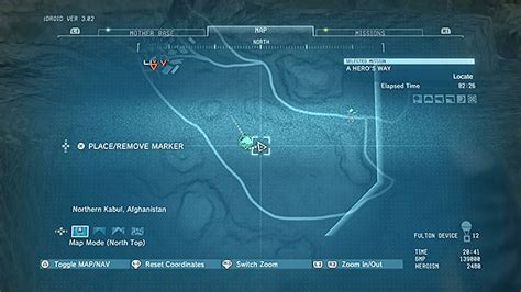 mgsv haoma locations|Remaining A Hero's Way secondary mission objectives.